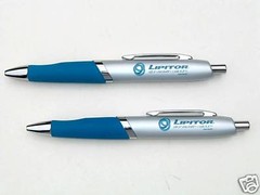 Drug Rep 2 LIPITOR Heavy Metal Brushed Silver Beautiful Pens