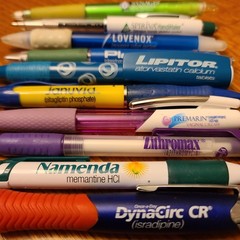 Lot Of 10 Vintage Pharmaceutical Drug Rep Pens Drugs Pharmacy Rx Pen