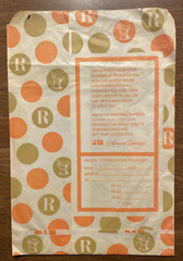 Vtg 1969-1970s Marble Pharmacy Paper Bag New Hartford Connecticut CT Advertising