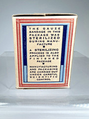 Vintage Sealed Box Bay’s Gauze Bandage , Parke Davis Co. Bridgeport Connecticut