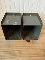 Vtg Pharmacy Prescription Record File Box Metal 1960s Apothecary Rx Talbott