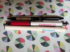 Lot Of 3 Pen Drug Rep Pharmaceutical Promo Medical Advertising Pens