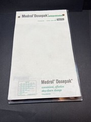 1966 Vtg Advertising Upjohn Dr Script Desk Pad Medrol Medicine Pharmaceuticals