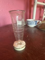 Vintage Roche Pharmaceutical Promotional Glass Paperweight Display