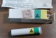 Vtg SANDOZ TAVEGIL MED.BOX Swiss (Barcelona)