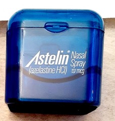 Pharmaceutical Drug Rep Vintage 2 Astelin Nasal Spray Pens & Paper Clip Box