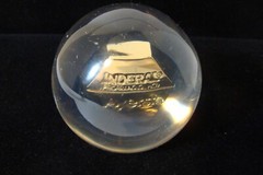 Inderal Ayerst prescription paperweight acrylic used 3 inch diameter
