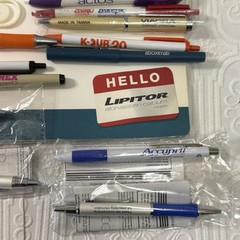 Pharmaceutical Drug Rep Collectible Pens/Misc Lot 16 Pens, Paper Clips, Note Pad