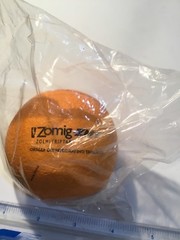  RARE ZOMIG ZMT ORANGE STRESS BALL RUG REP PROMO NEW IN PACKAGE
