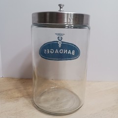 VTG PROFEX ’40s-’50s Glass Apothecary Dental Jar Containers Medical USA Set Of 3