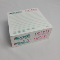 Vintage Diovan Lotrell Pfizer Notepad Cube Sticky Notes Pharmaceutical Drug Rep