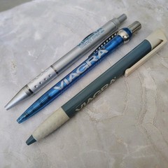 Lot of 3 Pharmaceutical Drug Rep Viagra Promo Pens Advertising