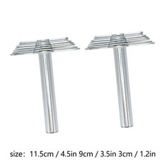 2PCS Cork Borer Stainless Steel Manual Cork Rubber Stopper Borer Tool For