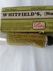 VINTAGE ELI LILLY PHARMACEUTICAL WHITFIELDS OINTMENT NO 56 BOX AND TUBE