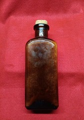 Vintage Collectible Americana Apothecary Bottle Throat Mentholated Tablets