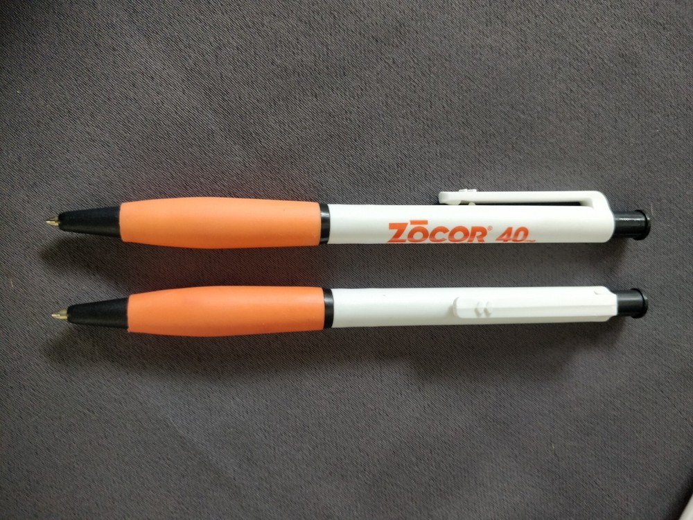 ZOCOR 40 Pharmaceutical Drug Rep Pen Papermate Hearts Advertising Collectible