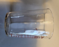 Vintage Tumbler Dose Glass Taft’s Pharmacy South Orange NJ