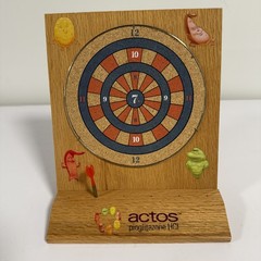 Vintage Takeda Pharma Rep Sales Actos Pioglitazone Mini Wood Desk Top Dart Game