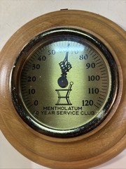 VINTAGE 40 YEAR SERVICE AWARD THERMOMETER PHARMACY RX DRUGS MENTHOLATUM SPILLER