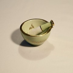 Rare 1954 Halifax NS Limoges France M.T. Nicolas Mortar & Pestle Set Mint Cond