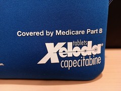 Xeloda Capecitabine Pharmaceutical Medical Drug Rep Advertising Zipper Bag
