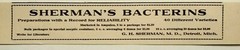 1914 Detroit G.H. Sherman’s Bacterins Medicine Vaccine Vintage Print Advertising