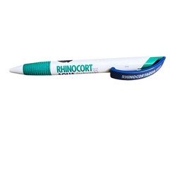 Rhinocort Aqua Budesonide Pharma Promo Pen Rhino Butterfly Graphic Spain Teal