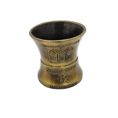 Bronze Mortar Louis Dufilko Jr Rx Pharmacist 1816 Secundum Artem Pharmacy Museum