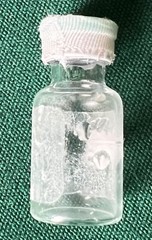 vtg empty clear vial for display #1