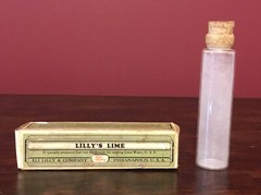 Vintage Lilly’s Lime EMPTY Bottle With Cork in Original Box