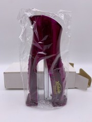 Vtg New in Box Xolair Purple Stapler Logo Both Sides, 6″ Upright Pharma Drug Rep