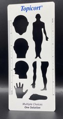 Vintage Pharmaceutical Drug Rep Topicort Ruler Anatomical Charts Plastic Retro