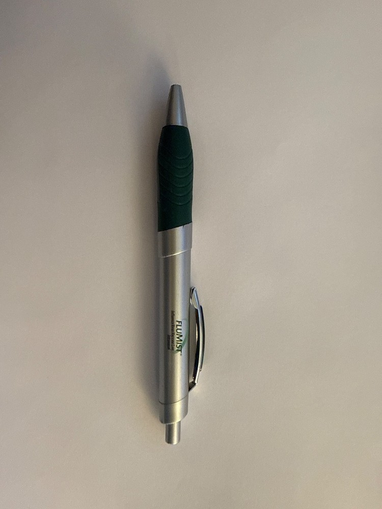 Flumist drug rep pen; used but still functional! Grey and green