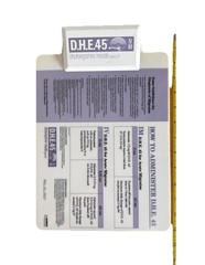 Vintage D.H.E.45 Drug Rep Pharmaceutical Purple and White Clipboard