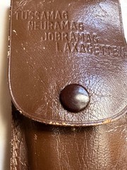 Vintage 1930’s Jobramag Pharmacy Leather Etui / Pouch BROWN
