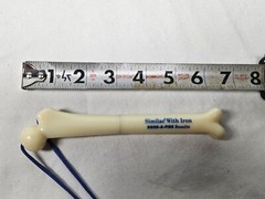 Vintage Similac with Iron Bone-a-fide Results Plastic Bone Shaped Pen Promo