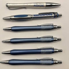 VTG Geodon Lot of 9 Pharmaceutical Drug Rep Pens 2 Plastic 7 Heavy Metal