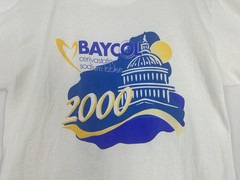 VTG Baycol Cerivastatin White T Shirt Pharmaceutical Drug Rep Doctor Size L RARE