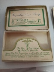 Medicinal Lot Of 7 Pieces 1950s First Aid And Prescription Boxes