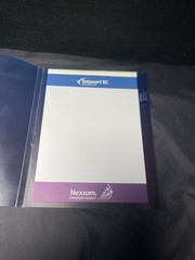 9 (Nine) Nexium Pharmaceutical New Drug Rep Pens, Notepad, and Mini Binders