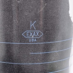 Laboratory Pharmacy VTG Measuring Vessel Flask 16oz Max K EXAX USA Blown Glass