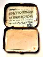 Vintage Anacin Advertising Medicine Tin Empty