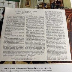 A HISTORY OF PHARMACY IN PICTURES 1954 PRINT#29 Great Gift For Doctor 22″×18″