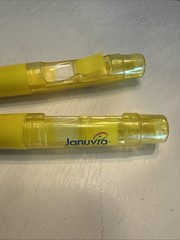 Januvia Post-It Highlighters Pharmaceutical Drug Rep Advertising Yellow Lot X 2