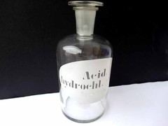 Old Apothecary Vessel/Bottle with Stopper, around 1900 G14