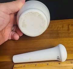 Vintage COORS Mortar & Pestle, Ceramic, excellent