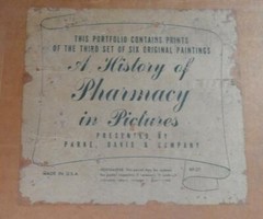 A HISTORY OF PHARMACY IN PICTURES 1954 19 PRINTS ORIG MAILER PARKE DAVIS