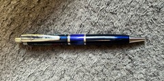 Drug Rep Benicar HCT Collectible Heavy Metal Gel Pen w/ BLUE Marble Design RARE