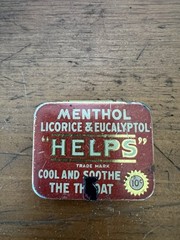 Vintage Pharmacy Tin National Licorice Company Menthol Licorice Eucalyptol Tin