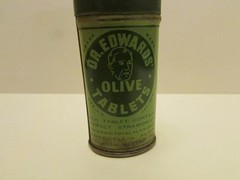Old Empty Medicine Tin Dr. Edward’s Olive Tablets Laxative Columbus Ohio
